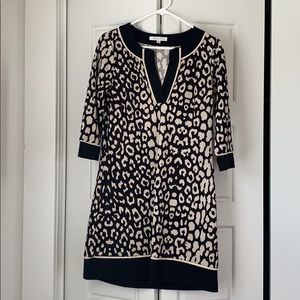 Joy Joy Leopard Print Straight Dress
